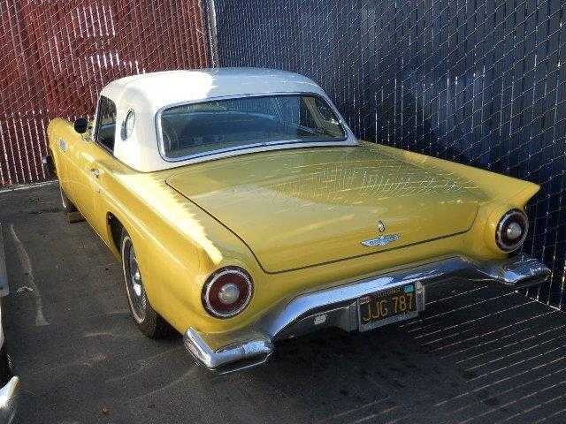 1957 Ford Thunderbird yellow