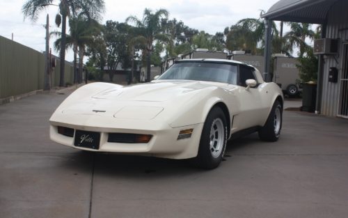 1981 Chevrolet Corvette cream-white