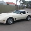 1981 Chevrolet Corvette cream-white